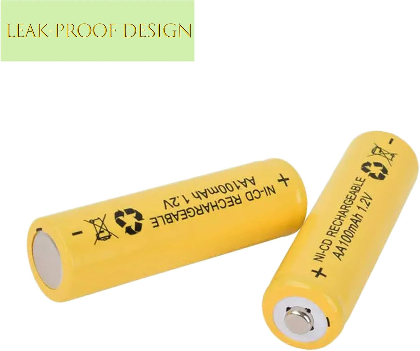 12-Pack AA 1.2V Ni-Cd Rechargeable Batteries for Solar Lights
