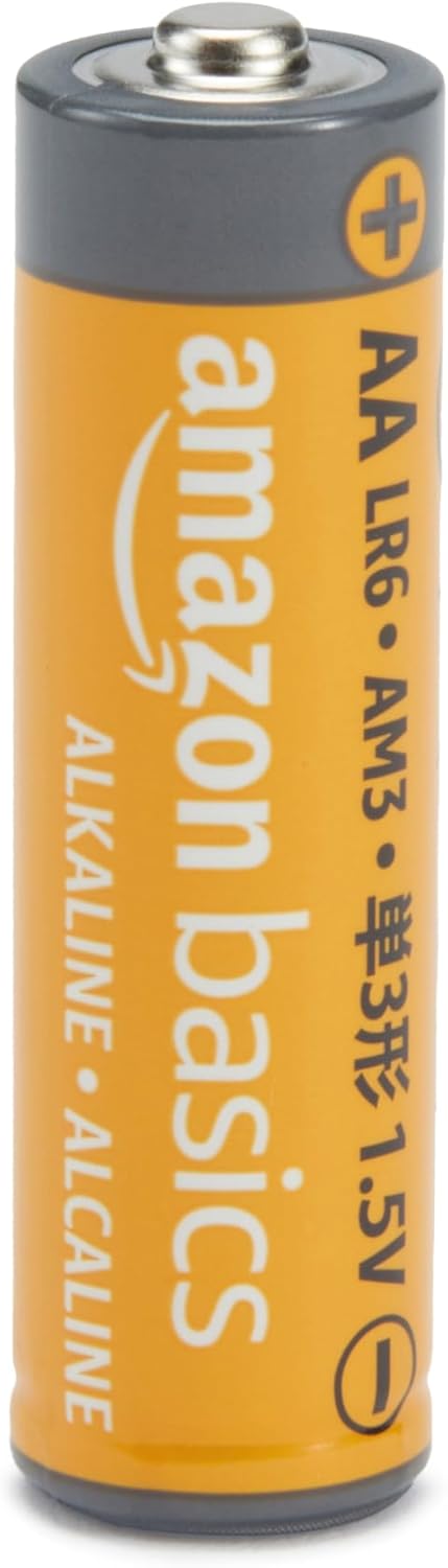 Amazon Basics 20-Pack AA Alkaline High-Performance Batteries