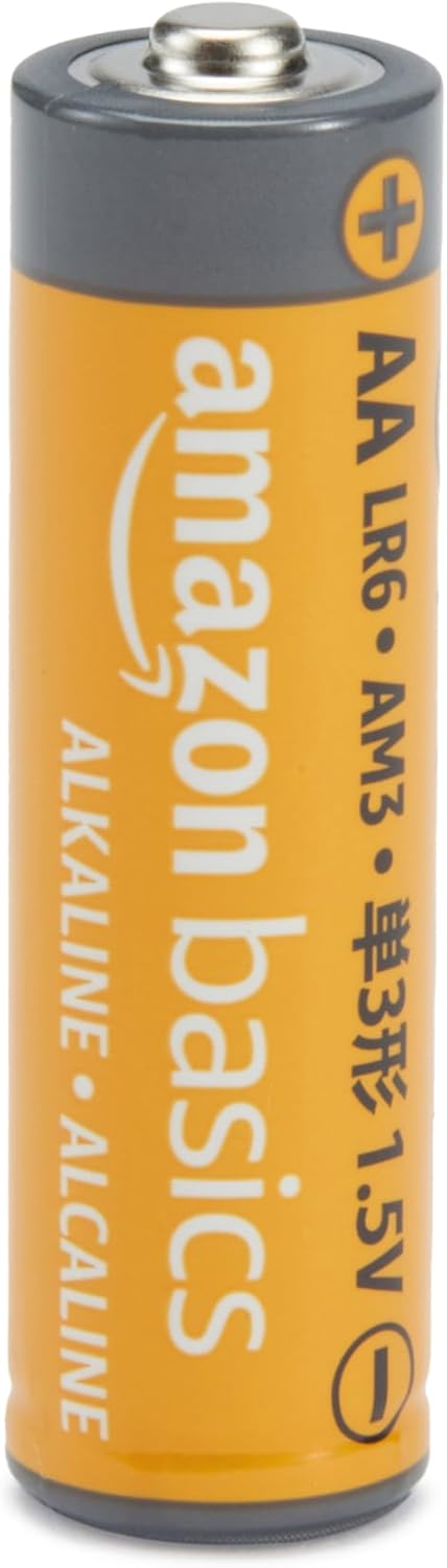 Amazon Basics 20-Pack AA Alkaline High-Performance Batteries