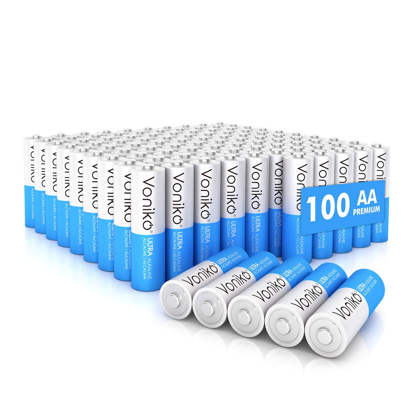 Voniko 12 AA Alkaline Batteries