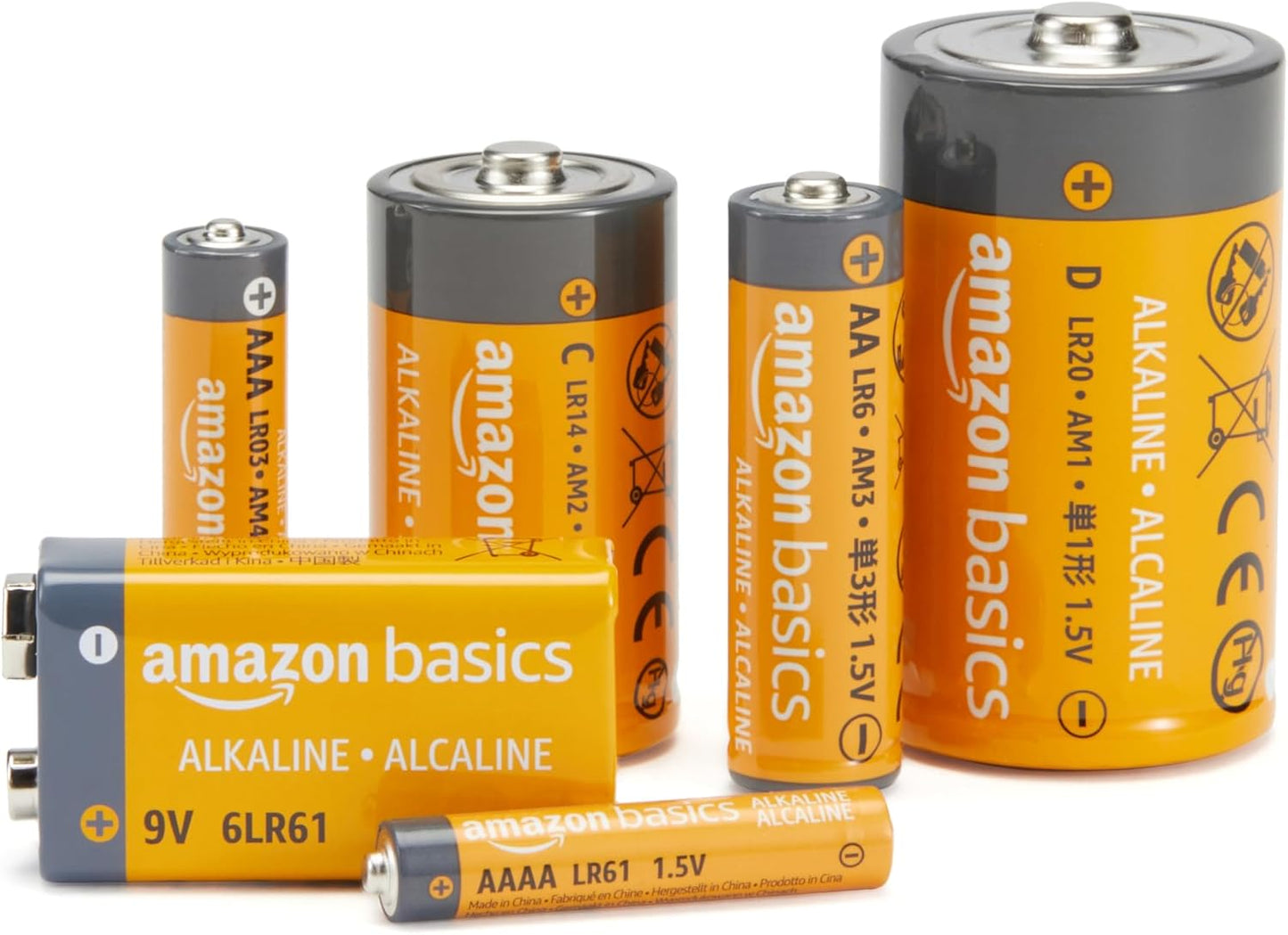 Amazon Basics 20-Pack AA Alkaline High-Performance Batteries