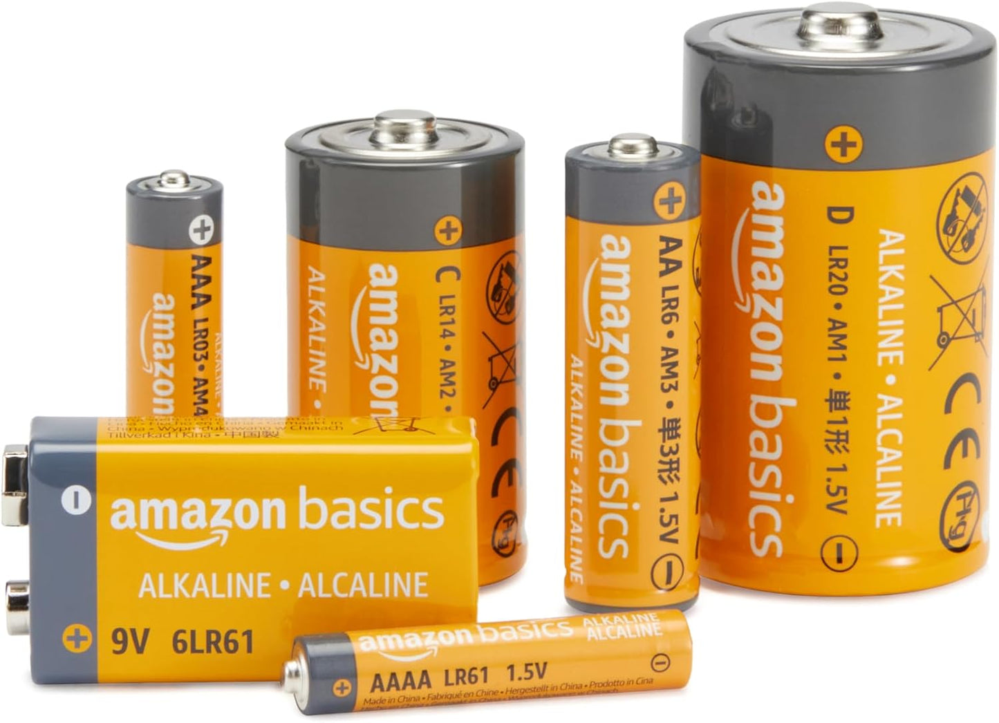 Amazon Basics 20-Pack AA Alkaline High-Performance Batteries