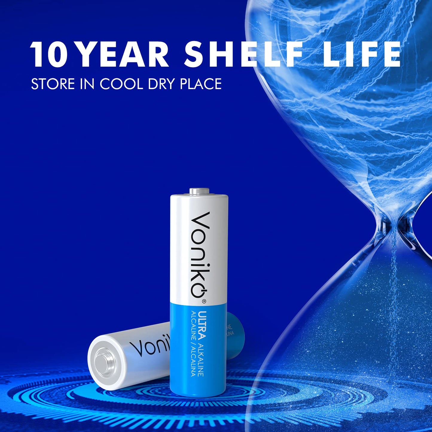 Voniko 12 AA Alkaline Batteries
