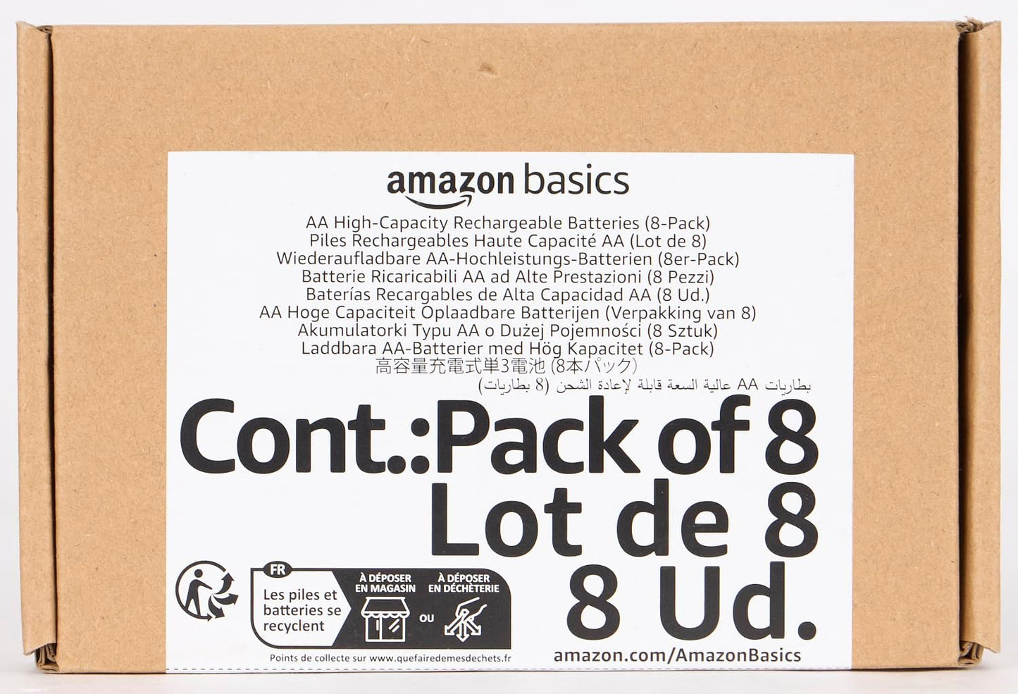 Amazon Basics 24-Pack AA NiMH Batteries