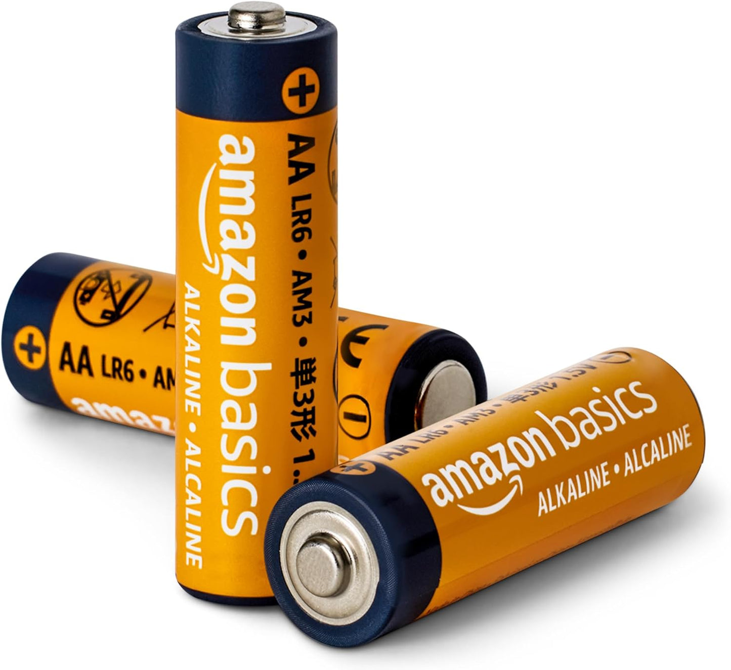 Amazon Basics 20-Pack AA Alkaline High-Performance Batteries