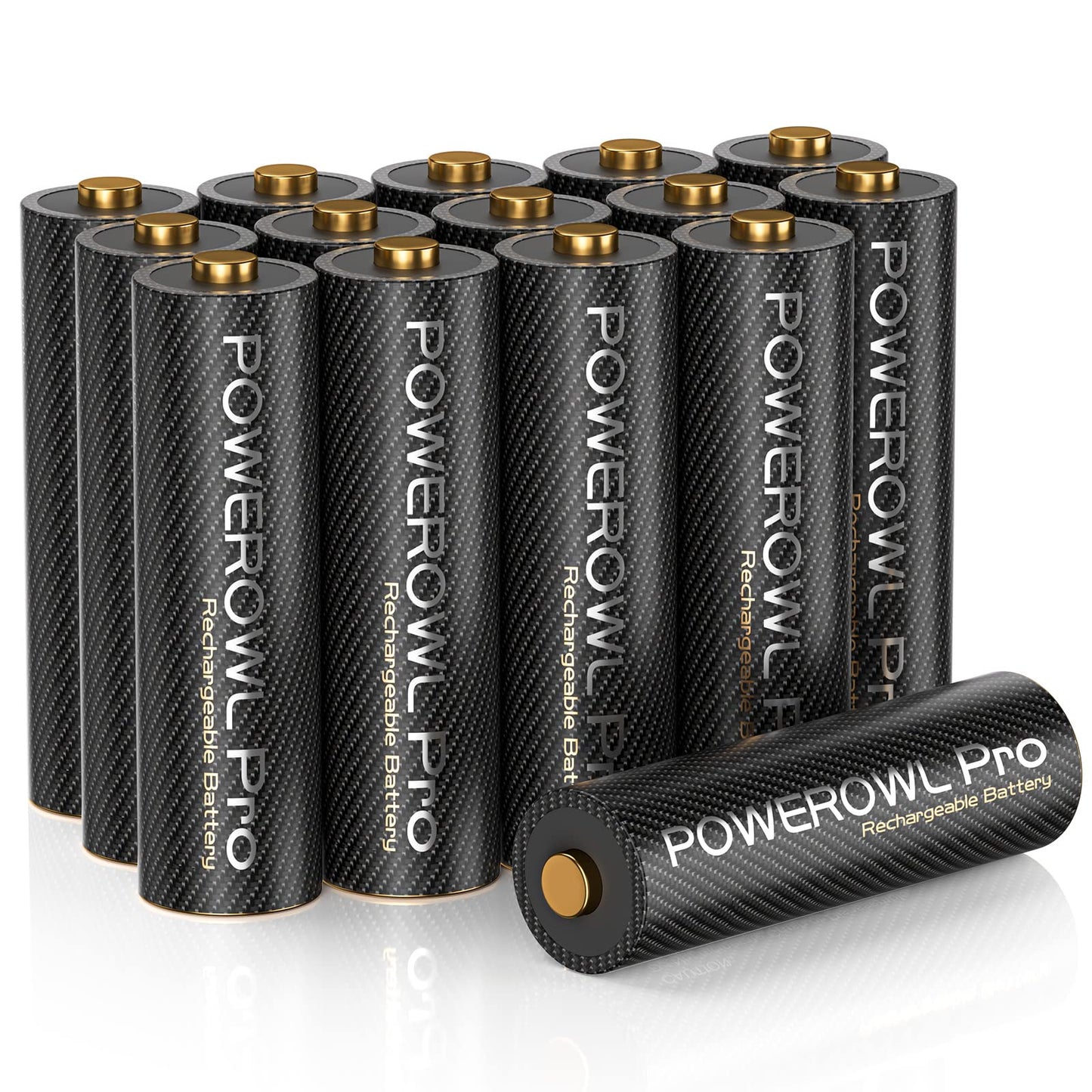 POWEROWL Goldtop Rechargeable AA Batteries PRO