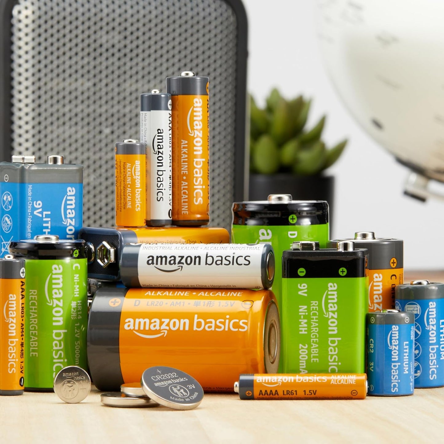 Amazon Basics 20-Pack AA Alkaline High-Performance Batteries