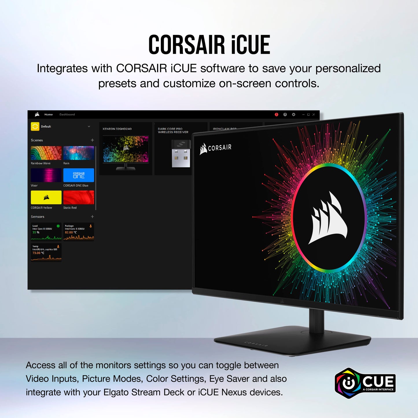 Corsair XENEON 27QHD240 27-Inch OLED Gaming Monitor -