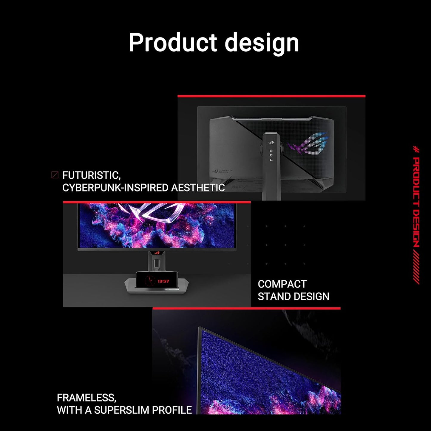 ASUS ROG 27" 4K QD-OLED Gaming Monitor, 240Hz