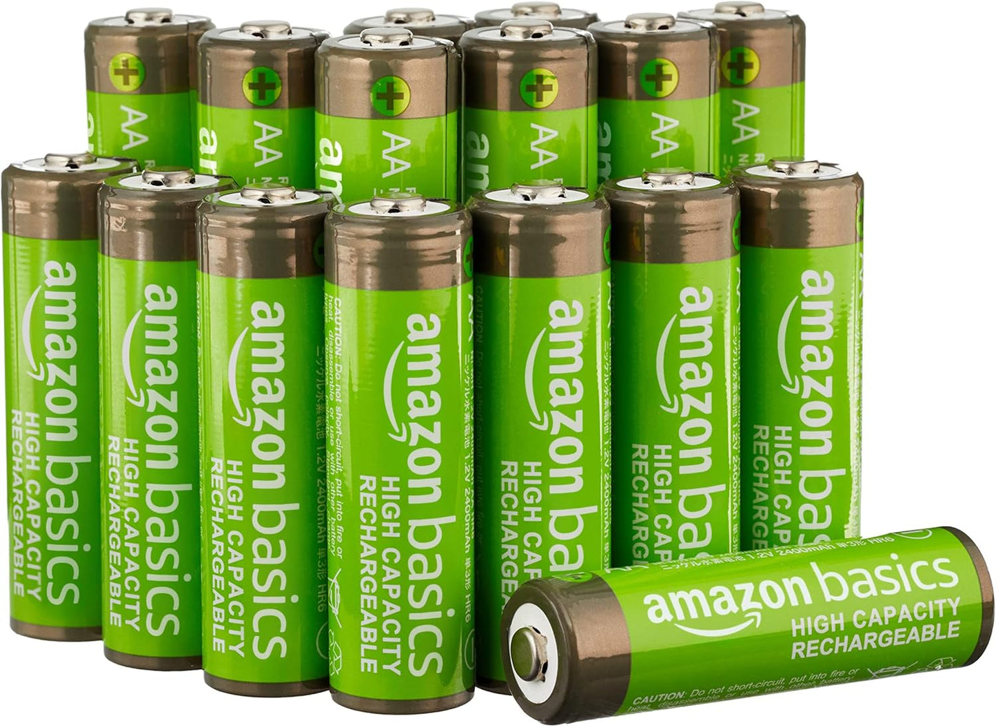 Amazon Basics 24-Pack AA NiMH Batteries