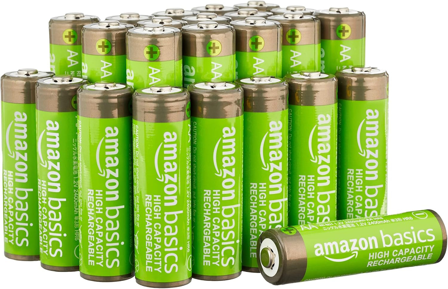 Amazon Basics 24-Pack AA NiMH Batteries