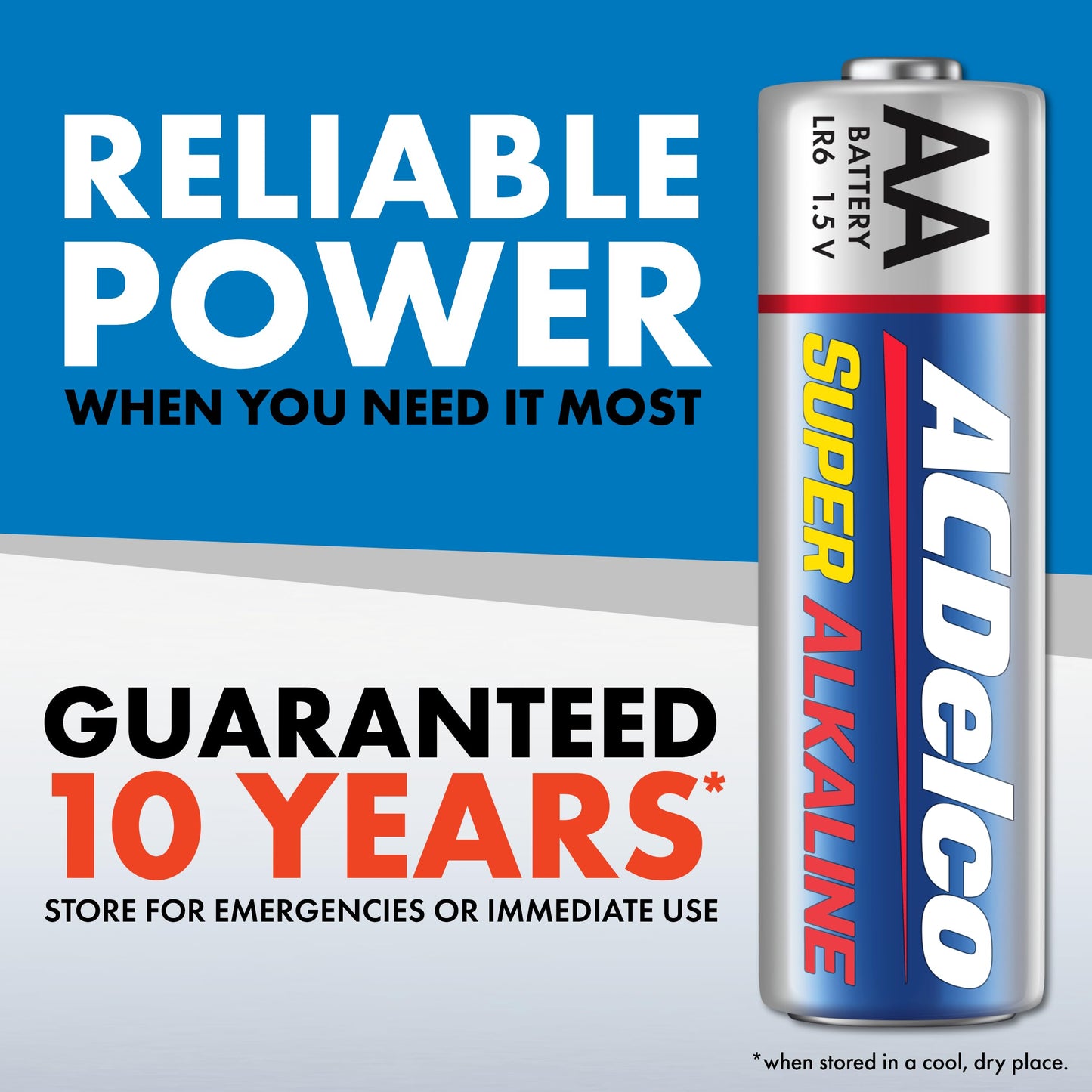 ACDelco 40-Pack AA Super Alkaline Batteries