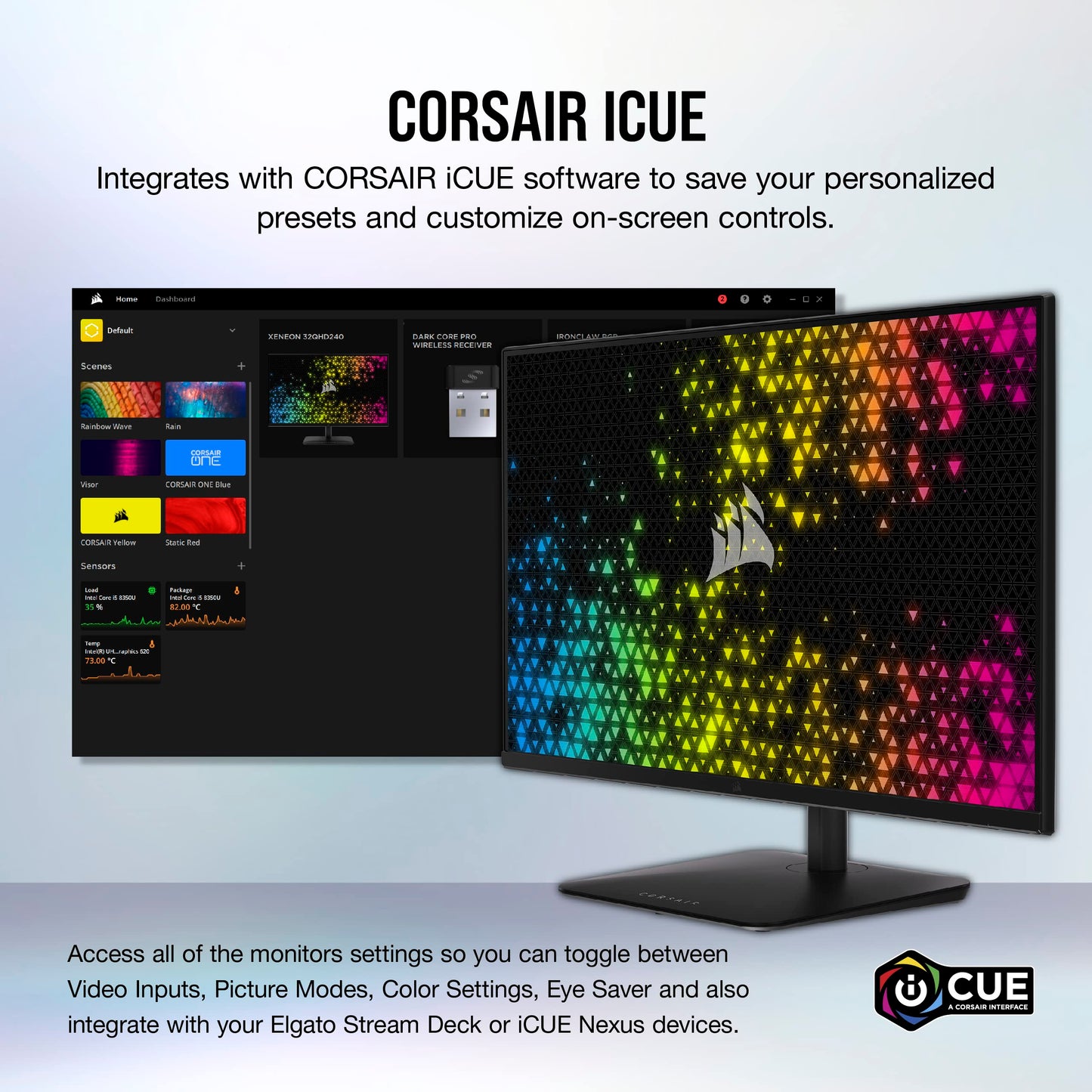 Corsair XENEON 27QHD240 27-Inch OLED Gaming Monitor -