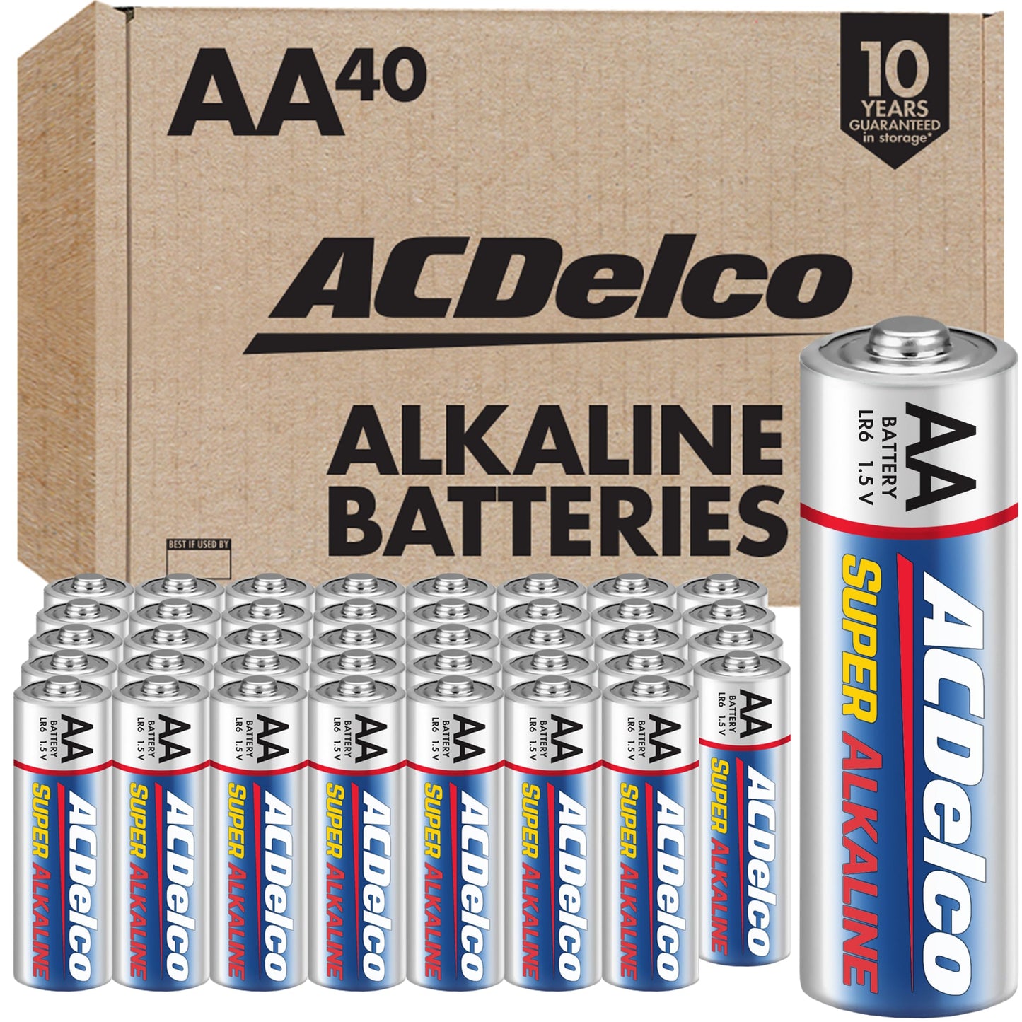 ACDelco 40-Pack AA Super Alkaline Batteries