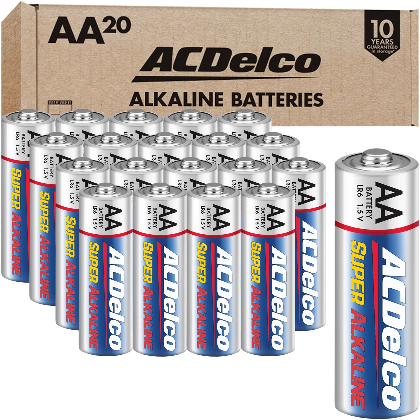 ACDelco 40-Pack AA Super Alkaline Batteries