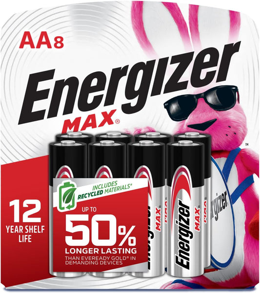 Energizer AA Batteries, MAX Double AA Battery Alkaline, 24 Count