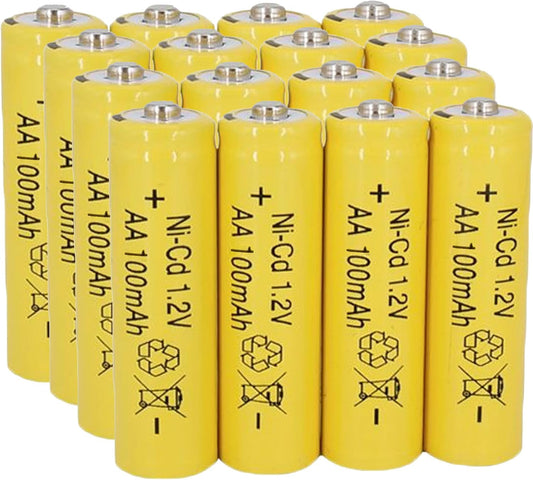12-Pack AA 1.2V Ni-Cd Rechargeable Batteries for Solar Lights