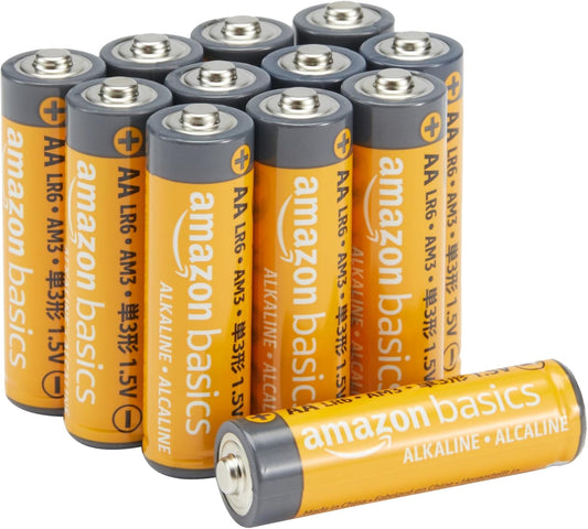 Amazon Basics 20-Pack AA Alkaline High-Performance Batteries