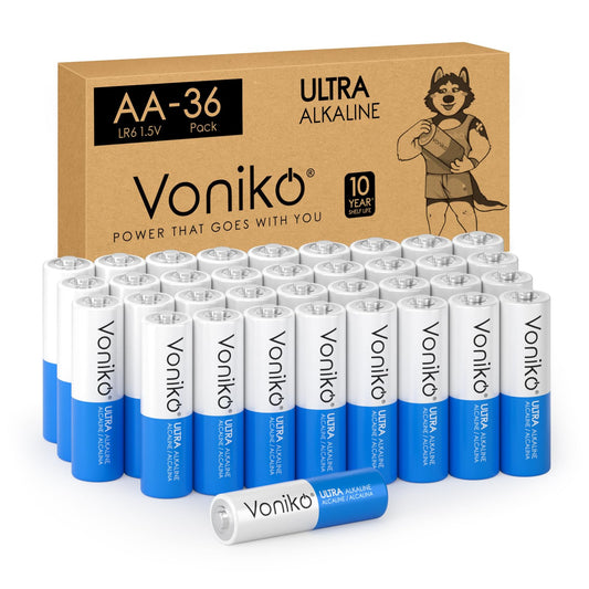 Voniko 12 AA Alkaline Batteries