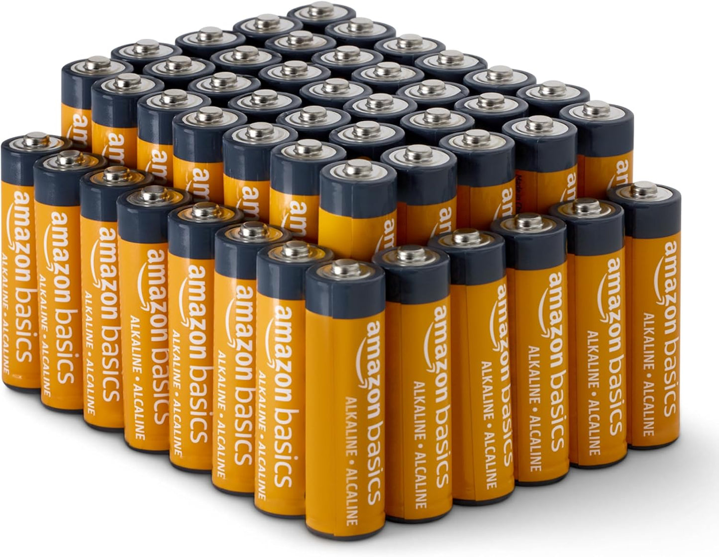 Amazon Basics 20-Pack AA Alkaline High-Performance Batteries