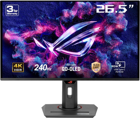 ASUS ROG 27" 4K QD-OLED Gaming Monitor, 240Hz